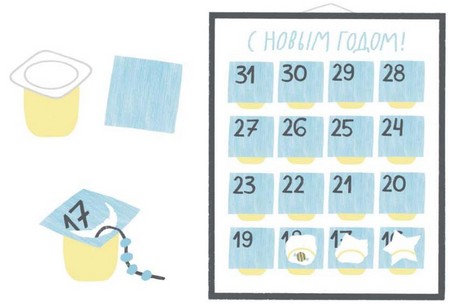 10 ideeën voor het maken van een kalender voor een kind