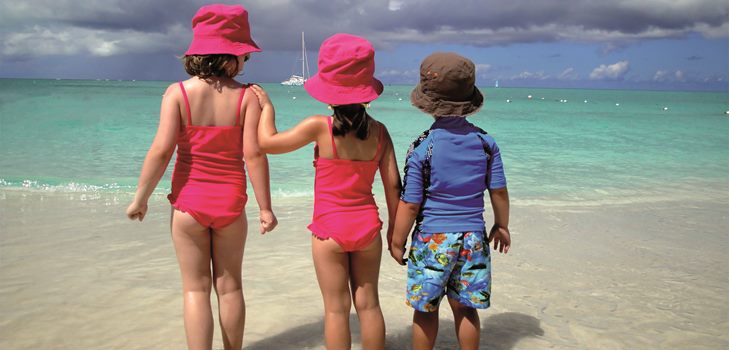 Looien voor kinderen: correct zonnebaden