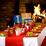 Nieuwjaars feesttafel voor kinderen Nieuwjaars feesttafel voor kinderen