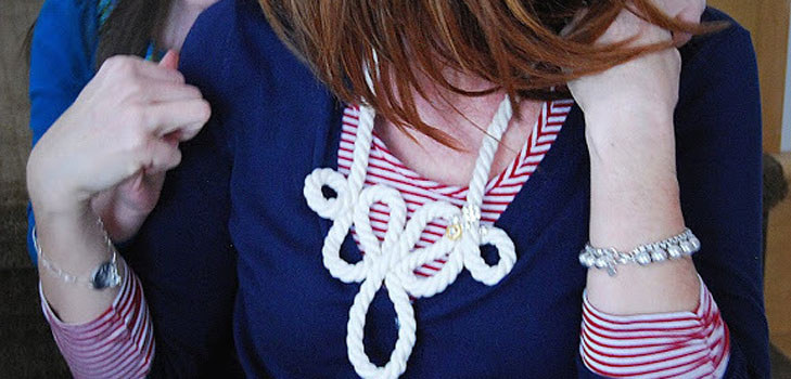 3 ketting in de stijl van de zee met hun eigen handen