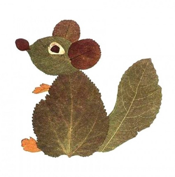 Applique van herfstbladeren voor kleuterschool en 1-2 klassen van school, hoofdklassen met foto en video