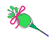 Bloemen van snoepjes
