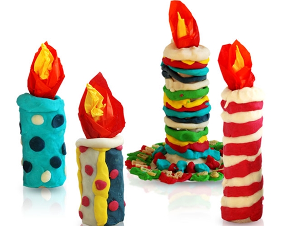 Kinder ambachten gemaakt van plasticine voor het nieuwe jaar: foto master-klasse
