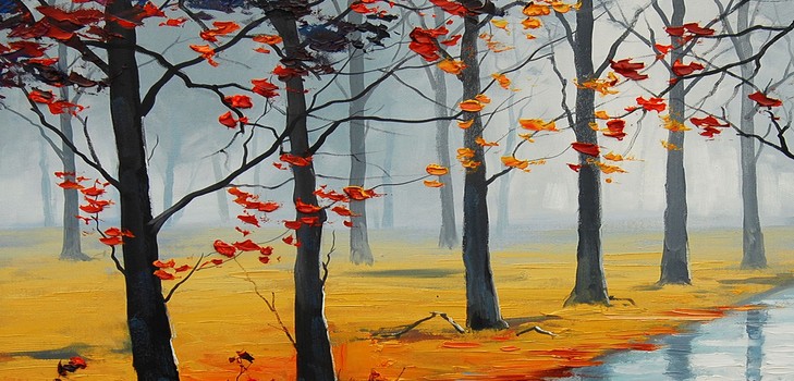 Op basis van het thema "Herfst": masterclasses met potloden en verven voor de kleuterschool en op school 1-5-lessen