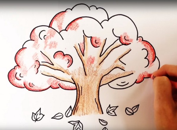 Op basis van het thema "Herfst": masterclasses met potloden en verven voor de kleuterschool en op school 1-5-lessen