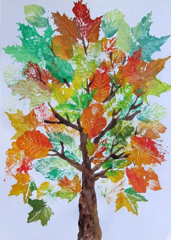 Op basis van het thema "Herfst": masterclasses met potloden en verven voor de kleuterschool en op school 1-5-lessen