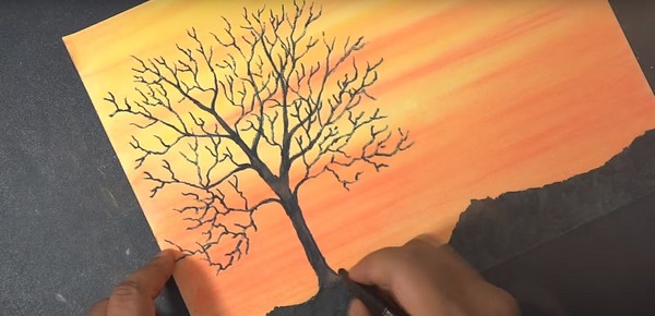 Op basis van het thema "Herfst": masterclasses met potloden en verven voor de kleuterschool en op school 1-5-lessen