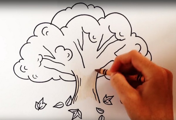 Op basis van het thema "Herfst": masterclasses met potloden en verven voor de kleuterschool en op school 1-5-lessen