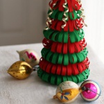 Kerstboom van linten