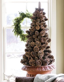 Kerstboom van kegels