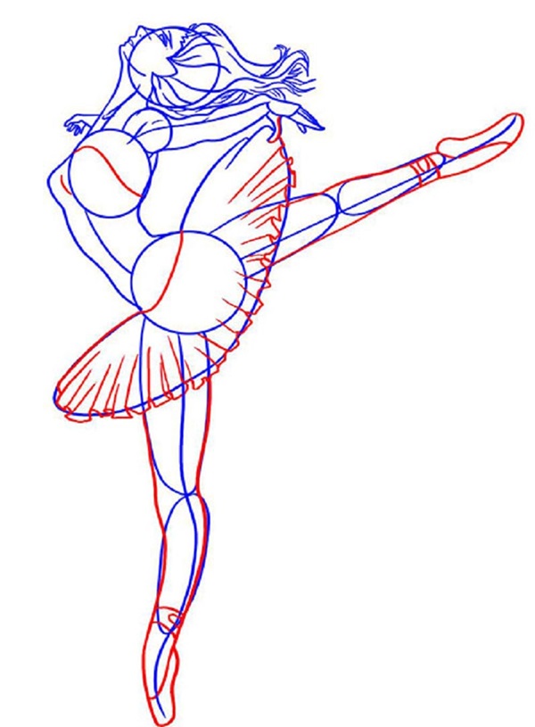 Hoe een ballerina gemakkelijk en eenvoudig te tekenen