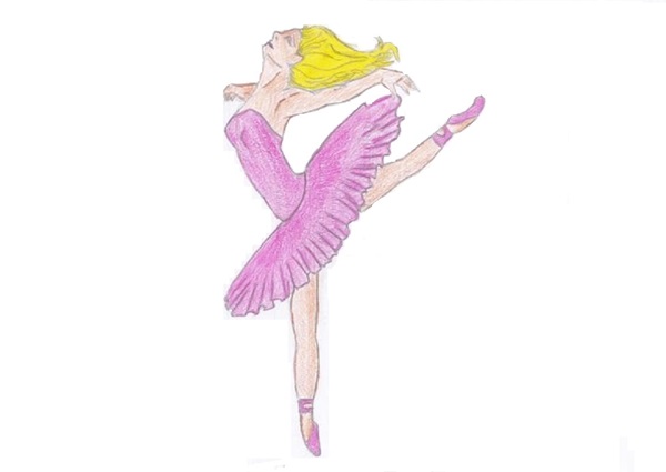 Hoe een ballerina gemakkelijk en eenvoudig te tekenen