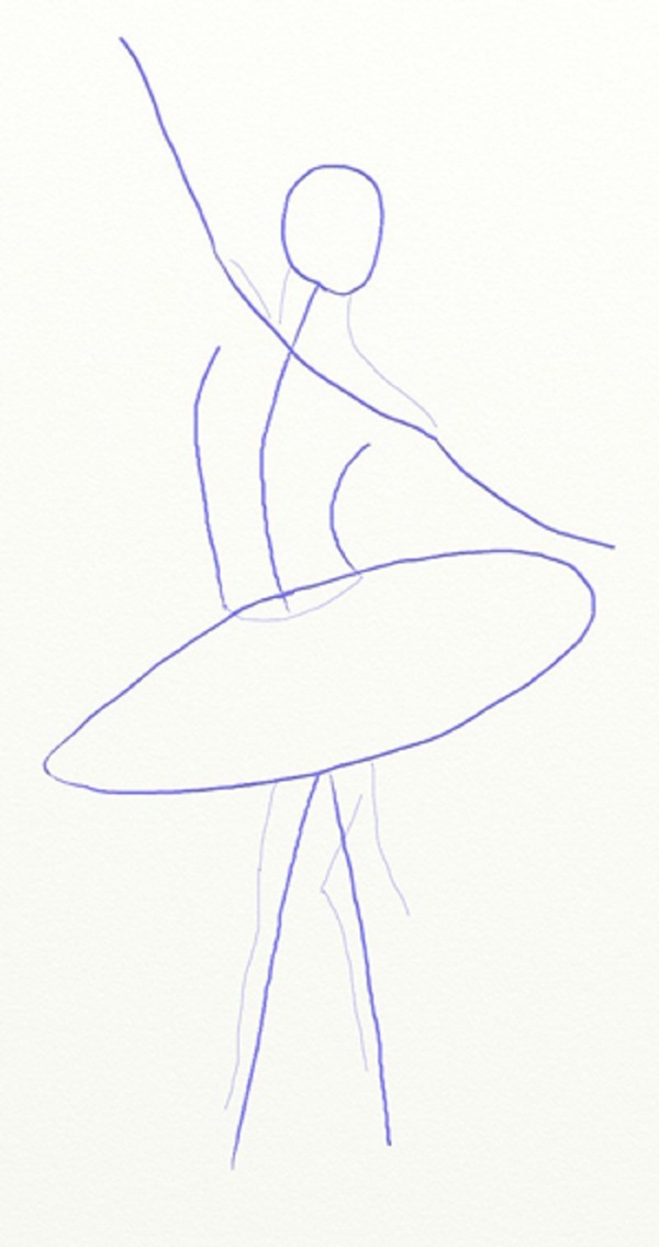 Hoe een ballerina gemakkelijk en eenvoudig te tekenen