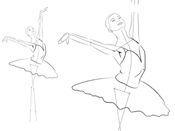 Hoe een ballerina gemakkelijk en eenvoudig te tekenen