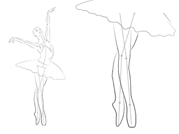 Hoe een ballerina gemakkelijk en eenvoudig te tekenen