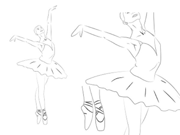Hoe een ballerina gemakkelijk en eenvoudig te tekenen