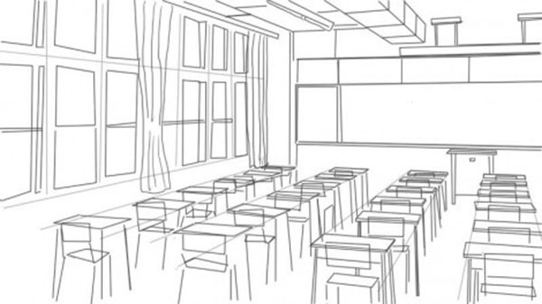 Hoe een school te tekenen, leraren