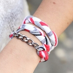Hoe maak je een armband van een stof met je eigen handen