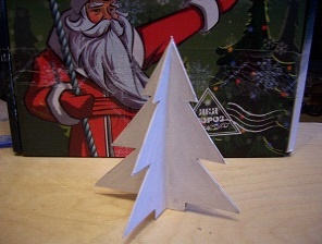 verzamelde kerstboom