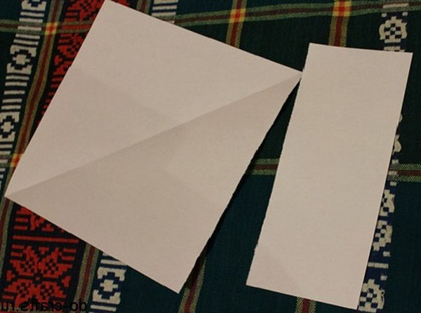 Envelop van papier A4 met uw eigen handen