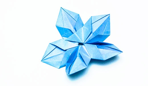 Hoe maak je een origami-bloem met je eigen handen