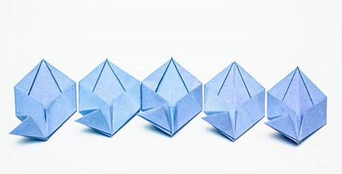 Hoe maak je een origami-bloem met je eigen handen