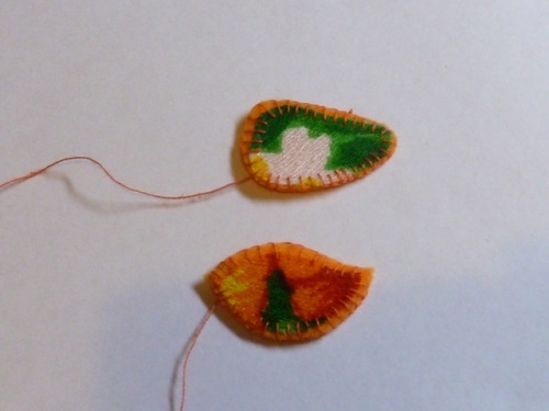 Broche uil van vilt