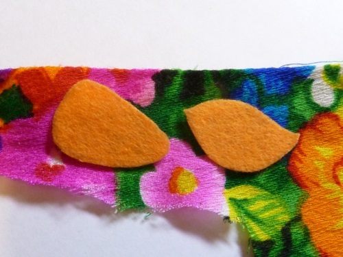 Broche uil van vilt