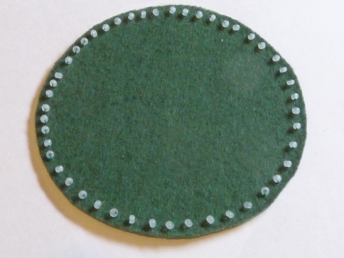 Broche uil van vilt