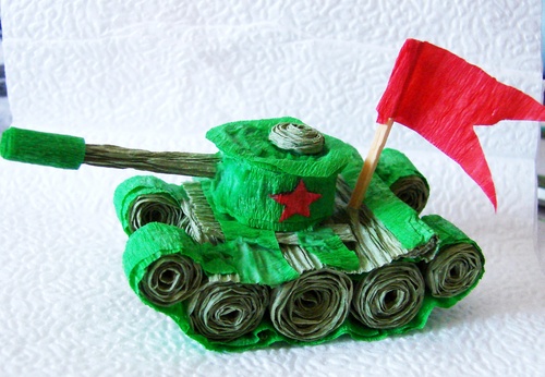 Knutselen voor 9 mei met hun eigen handen: een bak papier