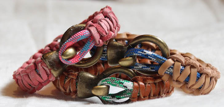 Hoe een armband van een koord te vlechten. 2 manieren