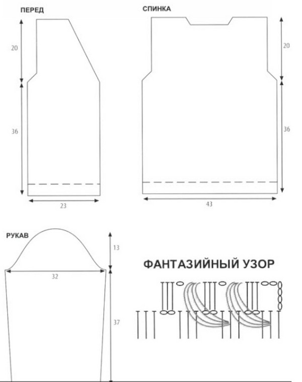 Sweatshirts, jurken en jassen gebreid met naalden: foto's en diagrammen