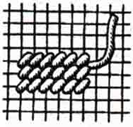 Schuine tapijtnaad (2 richtingen)