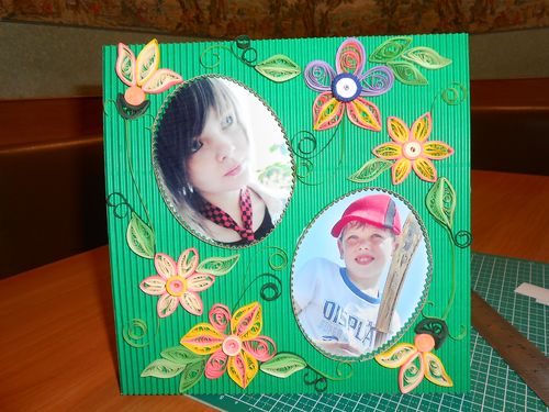 Quilling frame voor foto's, masterclass. Quilling van het frame met uw eigen handen thuis