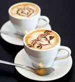 Latte kunst - koffie schilderij Latte kunst - koffie schilderij