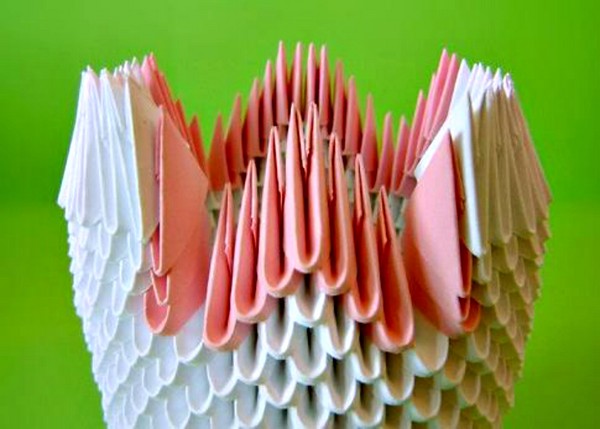 Hoe maak je een zwaan origami uit modules - stap voor stap instructie met foto's en video's