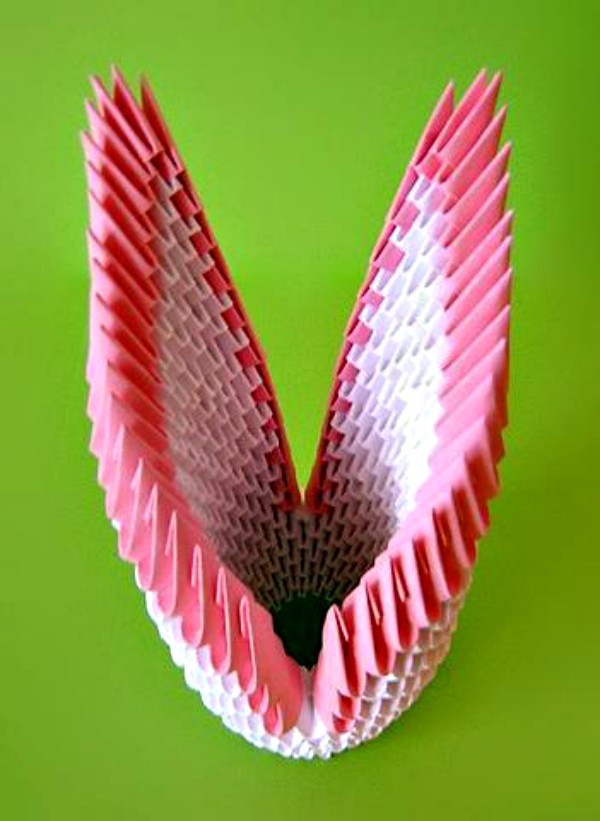 Hoe maak je een zwaan origami uit modules - stap voor stap instructie met foto's en video's