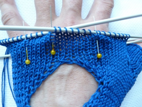 Heren zomerhandschoenen zonder vingers met breinaalden