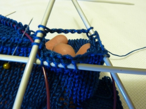 Heren zomerhandschoenen zonder vingers met breinaalden