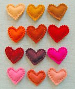 Zachte valentines met hun eigen handen