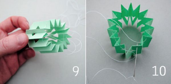 Mooie sneeuwvlokken voor het nieuwe jaar 2017 met hun eigen handen van papier - diagrammen en foto's in fasen. Masterclasses voor kinderen op grote sneeuwvlokken in origamitechniek
