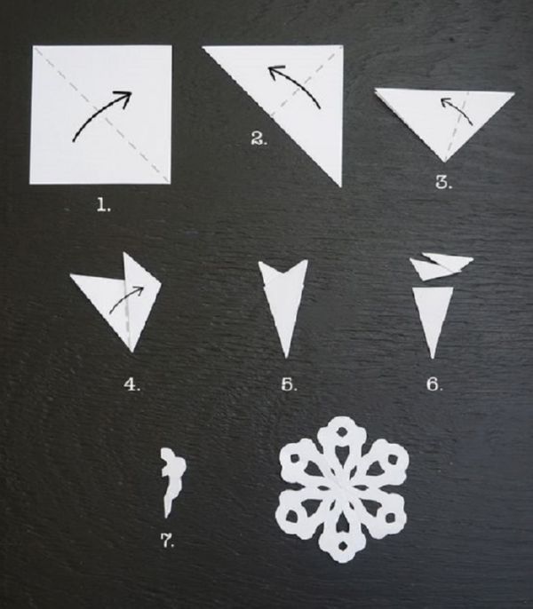 Mooie sneeuwvlokken voor het nieuwe jaar 2017 met hun eigen handen van papier - diagrammen en foto's in fasen. Masterclasses voor kinderen op grote sneeuwvlokken in origamitechniek Mooie sneeuwvlokken voor het nieuwe jaar 2017 met hun eigen handen van papier - diagrammen en foto's in fasen. Masterclasses voor kinderen op grote sneeuwvlokken in origamitechniek