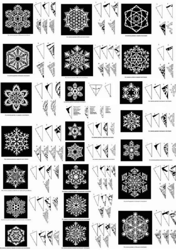 Mooie sneeuwvlokken voor het nieuwe jaar 2017 met hun eigen handen van papier - diagrammen en foto's in fasen. Masterclasses voor kinderen op grote sneeuwvlokken in origamitechniek Mooie sneeuwvlokken voor het nieuwe jaar 2017 met hun eigen handen van papier - diagrammen en foto's in fasen. Masterclasses voor kinderen op grote sneeuwvlokken in origamitechniek