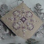 Nieuwjaar borduurwerk: sneeuwvlokken