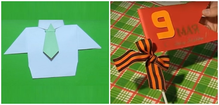 Briefkaart op 9 mei met je eigen handen