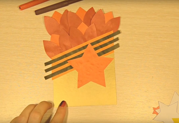 Briefkaart op 9 mei met je eigen handen