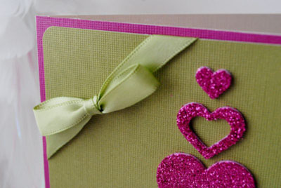 Kerstkaart met scrapbookingstijl voor Nieuwjaar 2015 met eigen handen