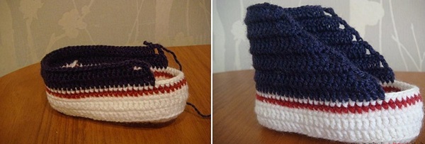 Haak booties met stap-voor-stap beschrijving voor beginners