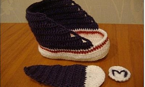Haak booties met stap-voor-stap beschrijving voor beginners