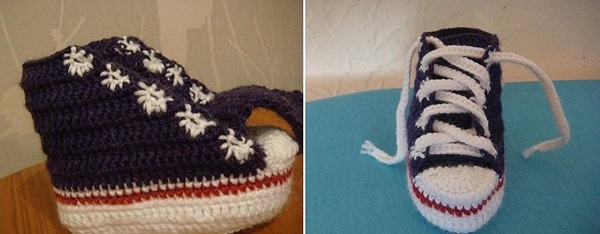Haak booties met stap-voor-stap beschrijving voor beginners